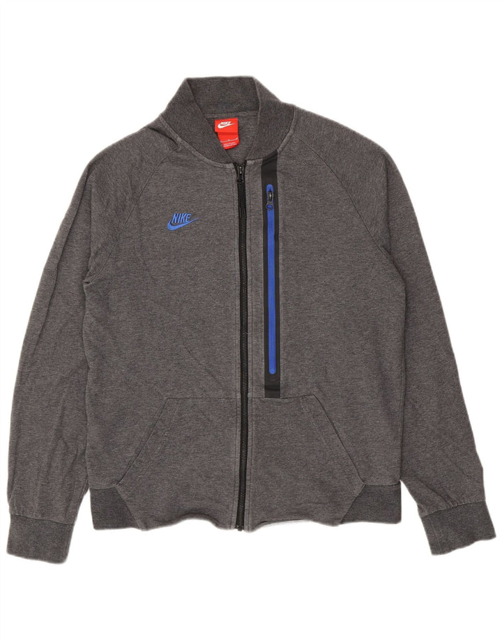 Jachetă de trening Nike pentru bărbați, bumbac, gri mediu
