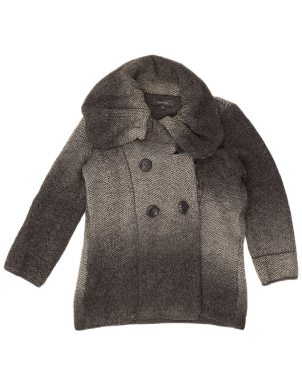 Palton supradimensionat pentru femei Marks & Spencer UK 10 mic, gri acrilic