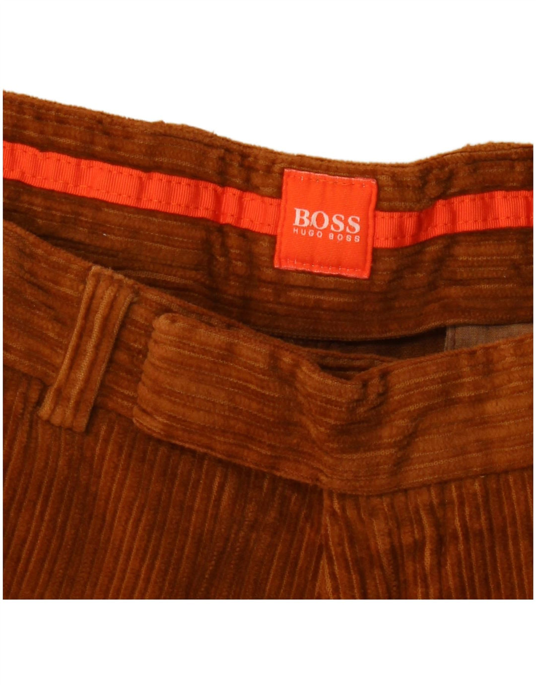 HUGO BOSS Pantaloni Bootcut pentru bărbați din velur L34 L36 maro