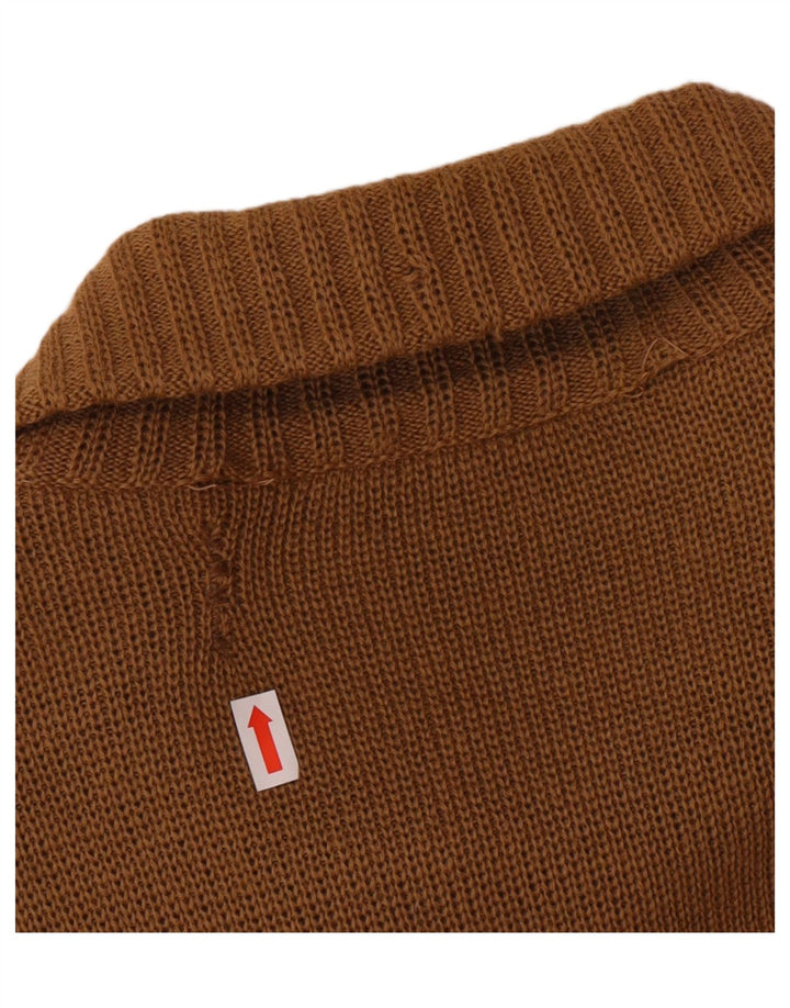 Pulover cardigan pentru bărbați VINTAGE IT 54 XL Lână maro