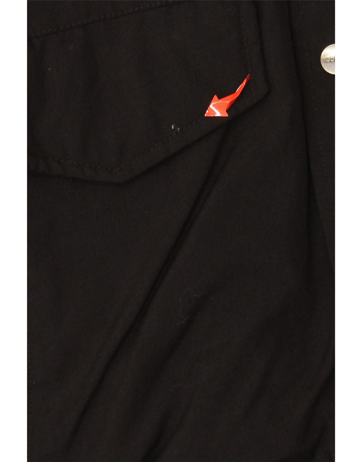 Bomber WOOLRICH pentru bărbați, cu glugă, UK 38, nailon mediu negru