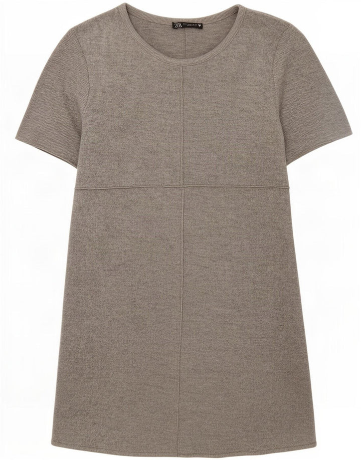 Rochie tricou pentru femei Zara UK 8 Small Gri Poliester