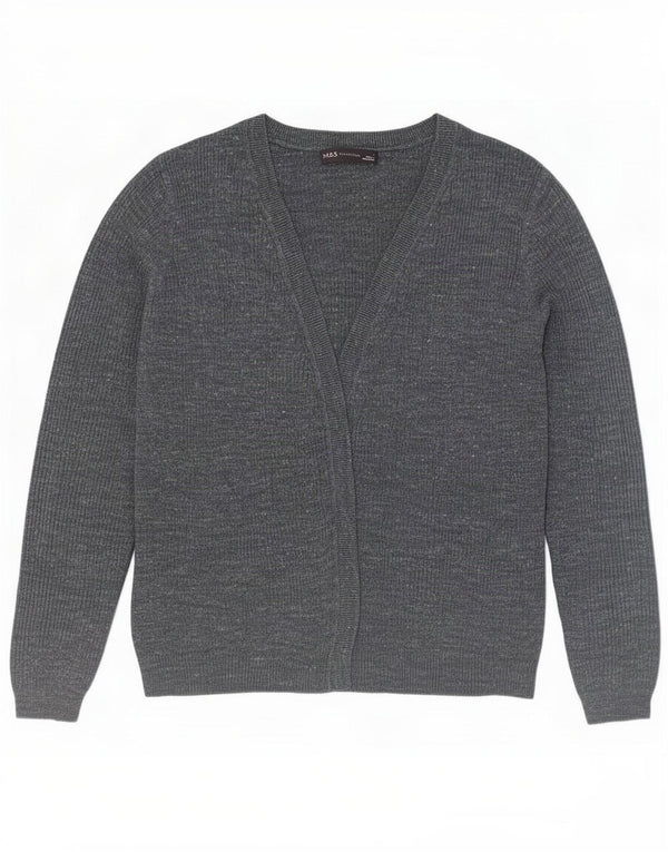 Pulover cardigan deschis pentru femei Marks & Spencer UK 10 mic albastru marin pete