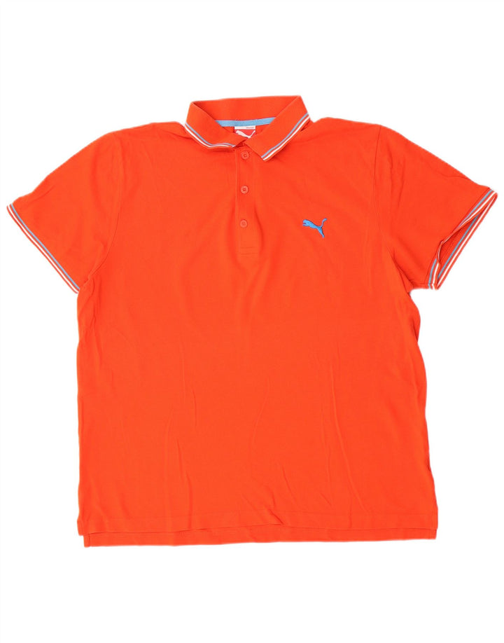 Tricou polo Puma pentru bărbați XL portocaliu
