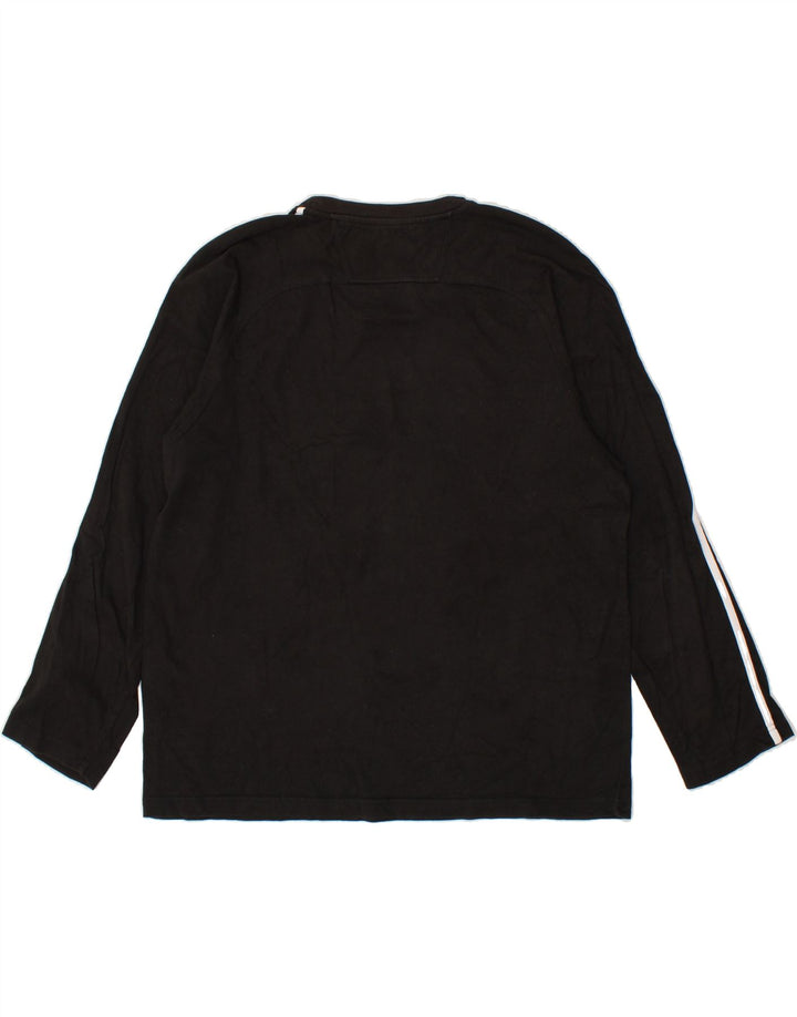 CHAMPION Womens Graphic Top Long Sleeve UK 20 2XL Black Vintage Champion and Second-Hand Champion from Messina Hembry 