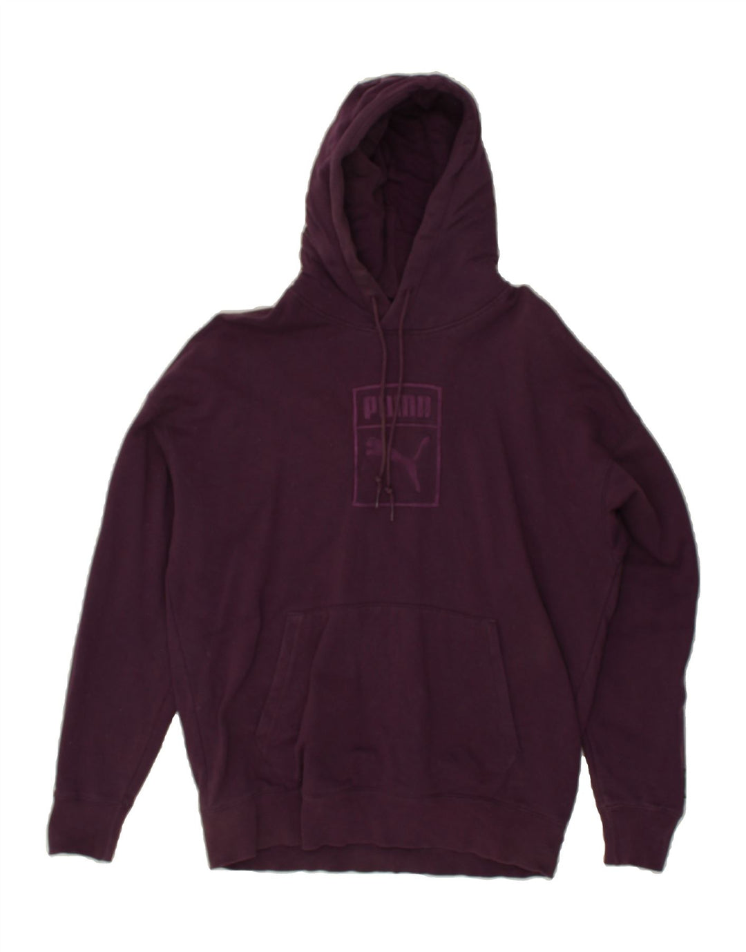 PUMA Mens Hoodie Jumper Medium Purple Cotton | Vintage Puma | Thrift | Second-Hand Puma | Used Clothing | Messina Hembry 