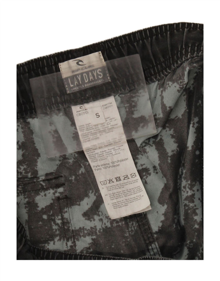 Pantaloni scurți de înot RIP CURL pentru bărbați, cu model abstract, poliester mic, verde