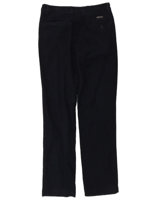 Pantaloni chino drepți pentru bărbați Woolrich L33 L33 bumbac bleumarin