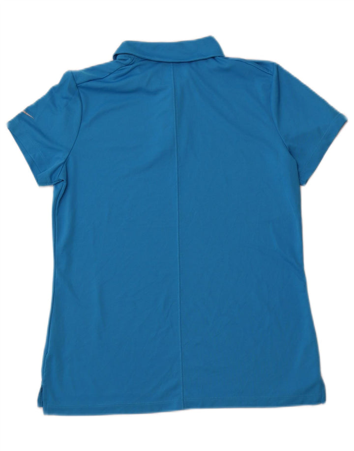 Tricou polo NIKE Dri Fit pentru femei UK 16 Poliester albastru mare