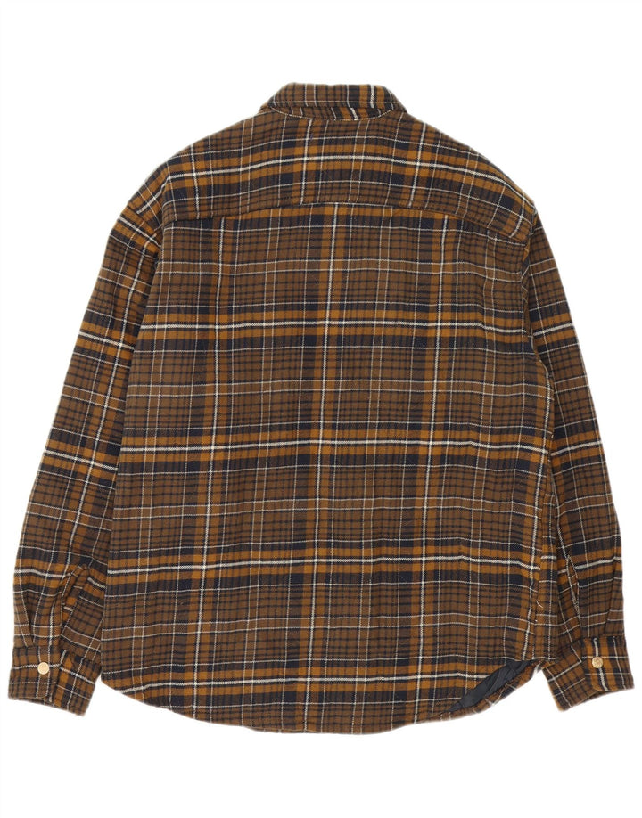 Cămașă Jack & Jones Lumberjack Flannel pentru bărbați, mare, maro, din bumbac