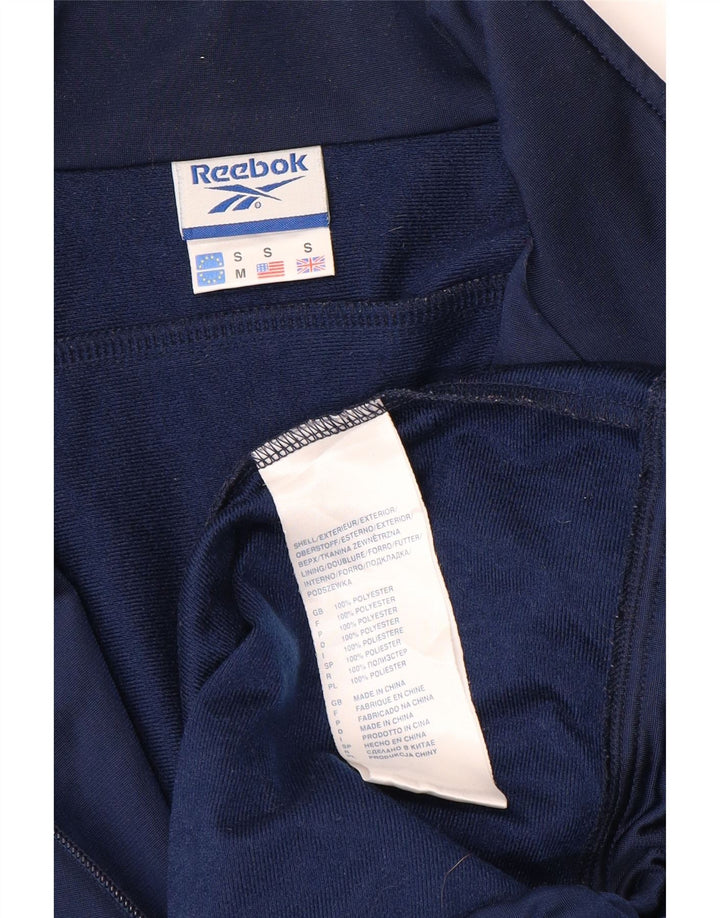 Jachetă de top pentru trening REEBOK pentru bărbați, poliester, bleumarin, mică