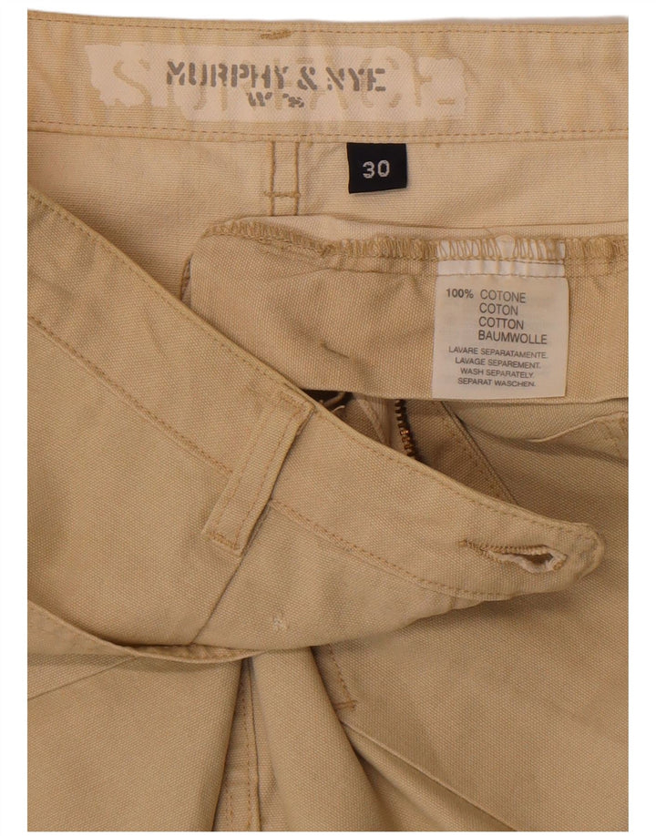 Fusta dreaptă pentru femei Murphy & Nye W30 bumbac mediu bej