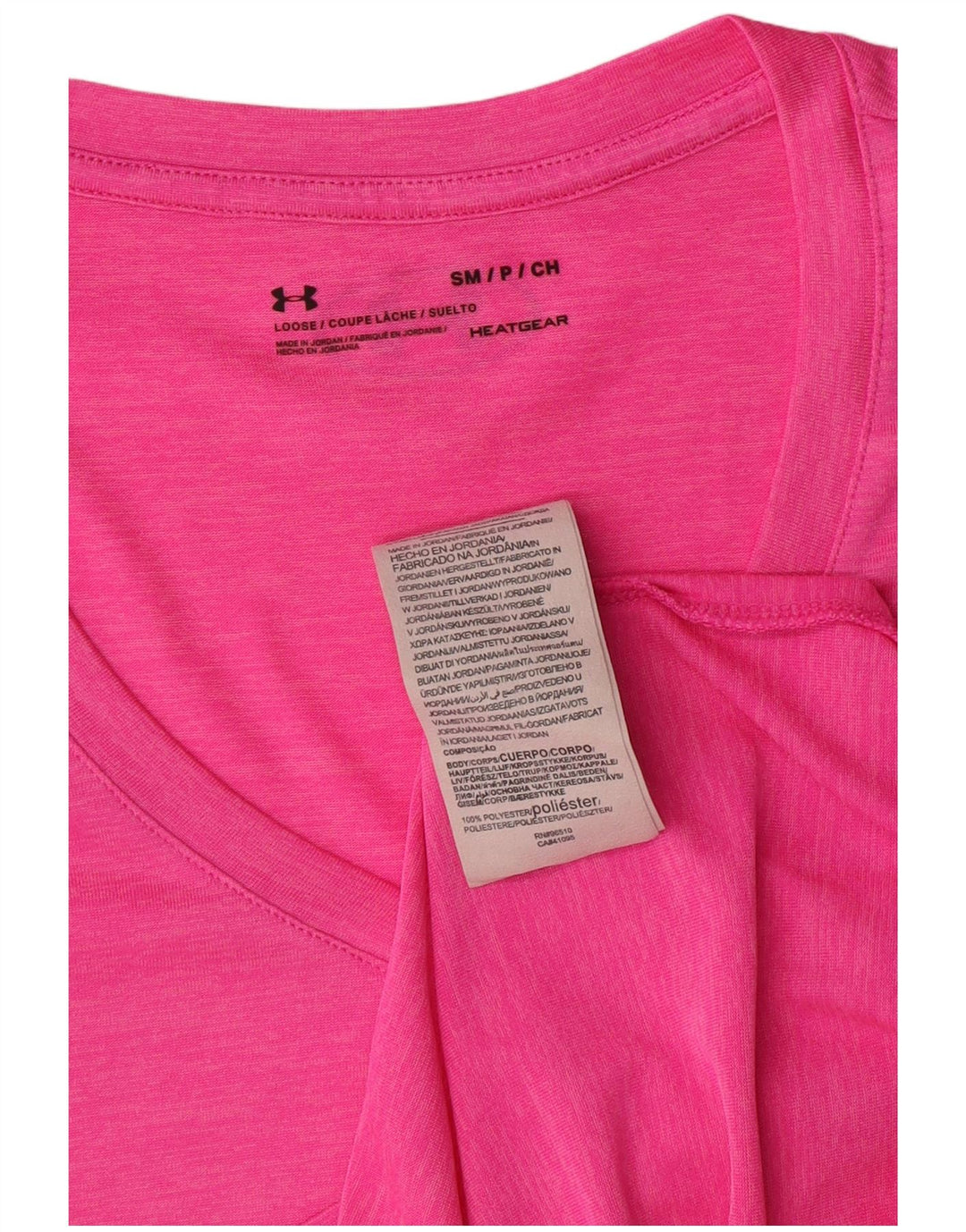 UNDER ARMOUR Tricou pentru femei Heat Gear Top UK 10 Small Pink Poliester
