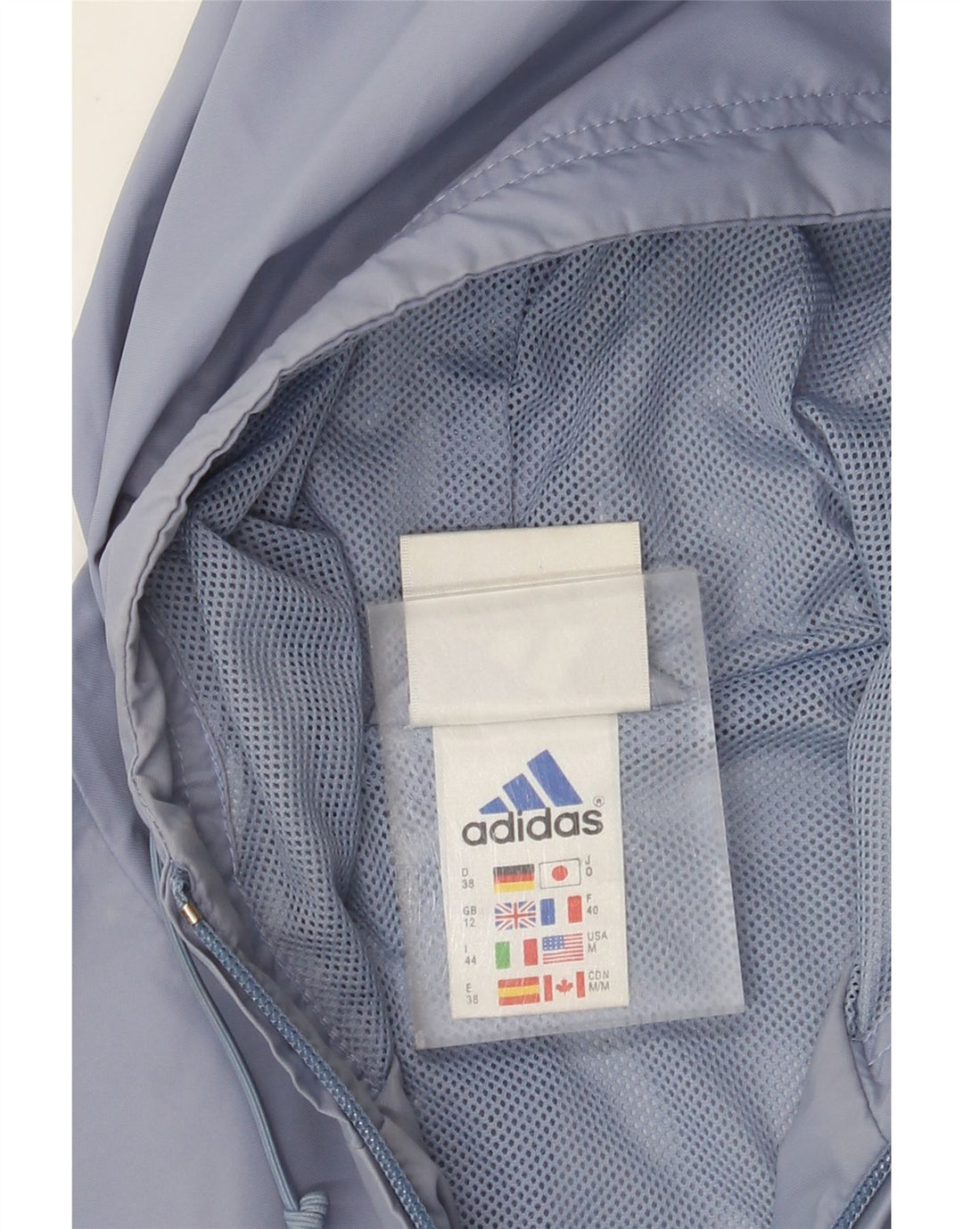 Pelernă de ploaie supradimensionată cu glugă ADIDAS UK 12 Poliamidă albastră medie