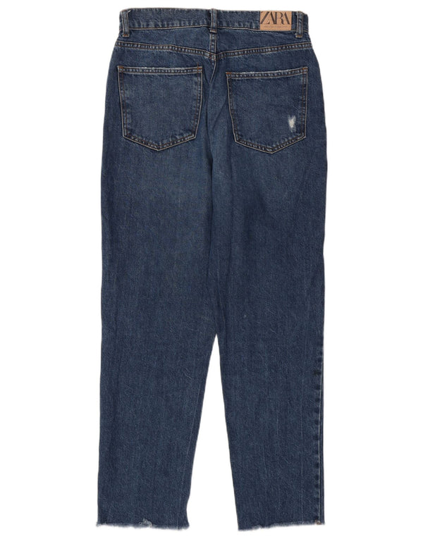 Blugi conici pentru femei cu talie înaltă Zara EU 36 XS L26 L26 Bumbac albastru