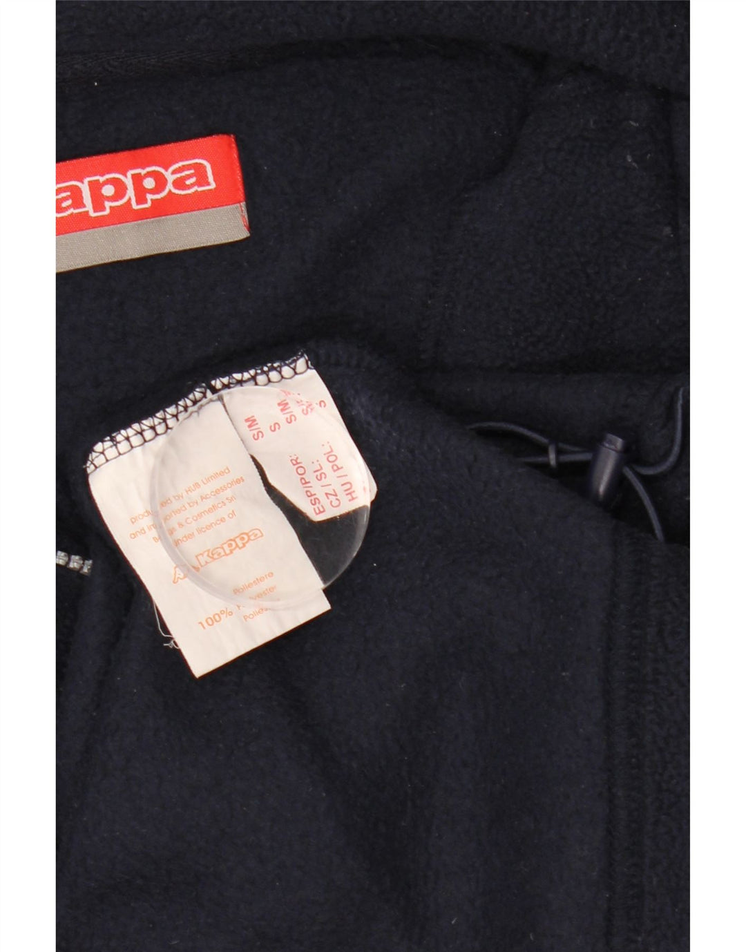 Pulover pentru bărbați KAPPA, cu fermoar și gât, din lână, poliester mic, albastru