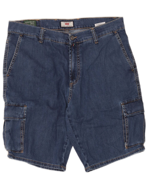 Pantaloni scurți pentru bărbați Carrera 618 Denim Cargo W34 Large Blue Bumbac