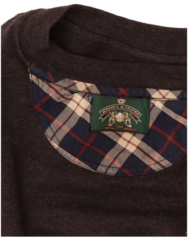 WOODS & IRONS Pulover pentru bărbați XL maro