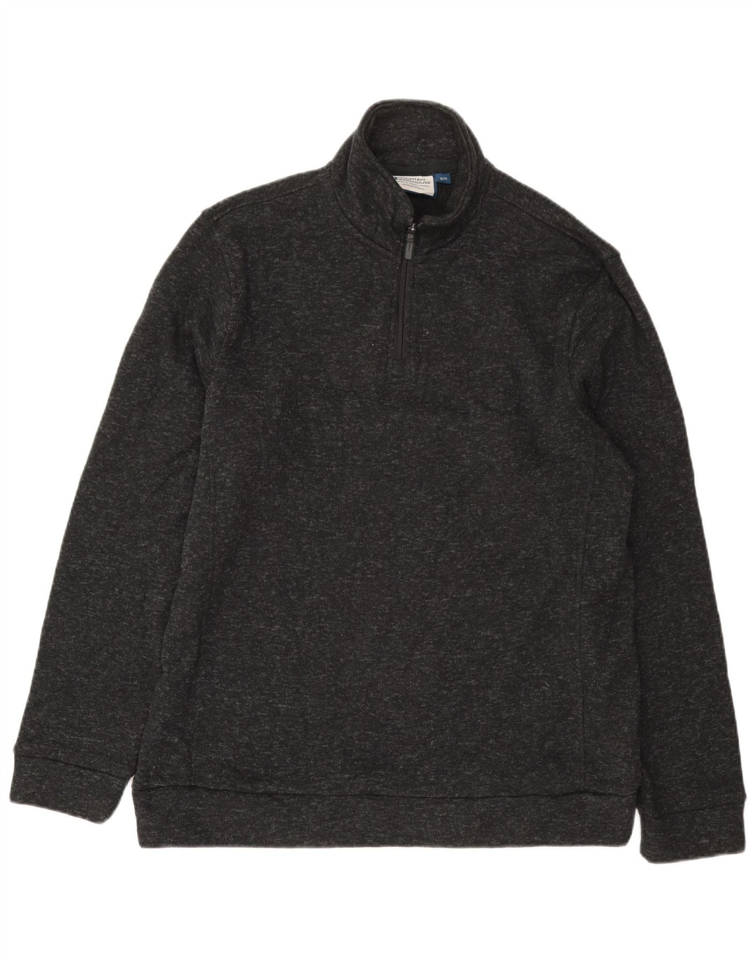 Hanorac pentru bărbați Mountain Warehouse, cu fermoar, cu gât, XL, gri, pete