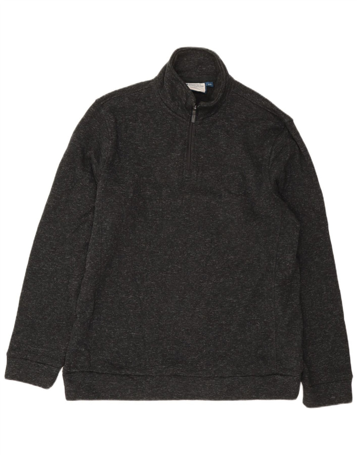 Hanorac pentru bărbați Mountain Warehouse, cu fermoar, cu gât, XL, gri, pete