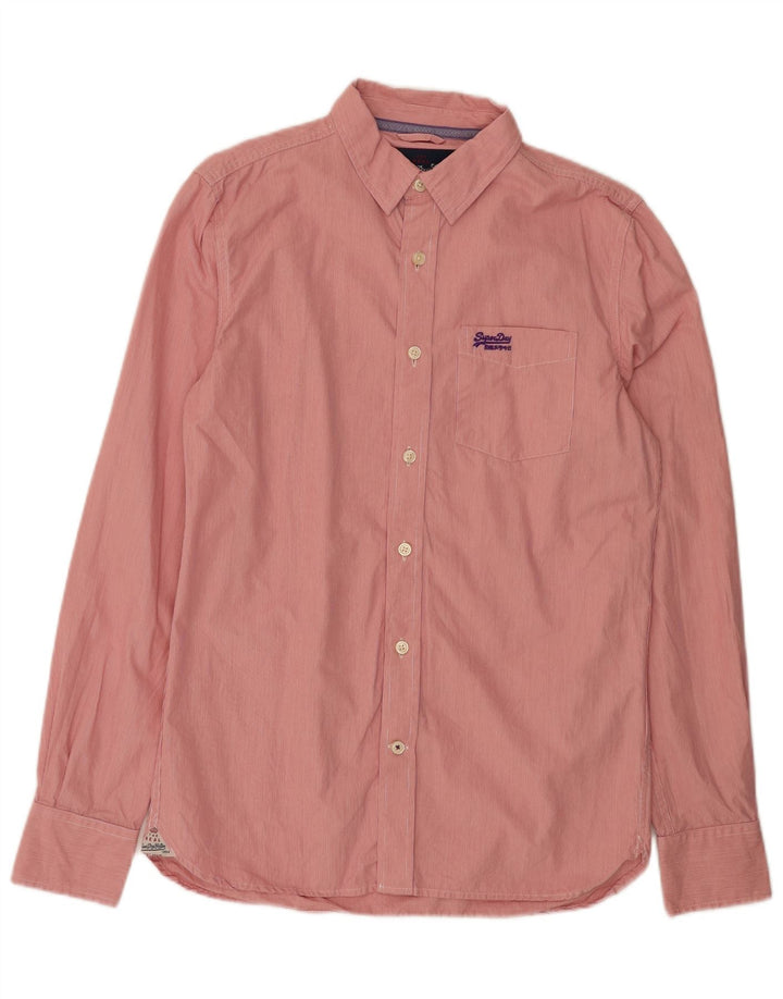 SUPERDRY Mens Shirt Large Red Check Cotton
