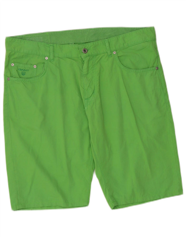Pantaloni scurți casual GANT Tyler pentru bărbați, cu tăiere obișnuită, W36, bumbac verde mare