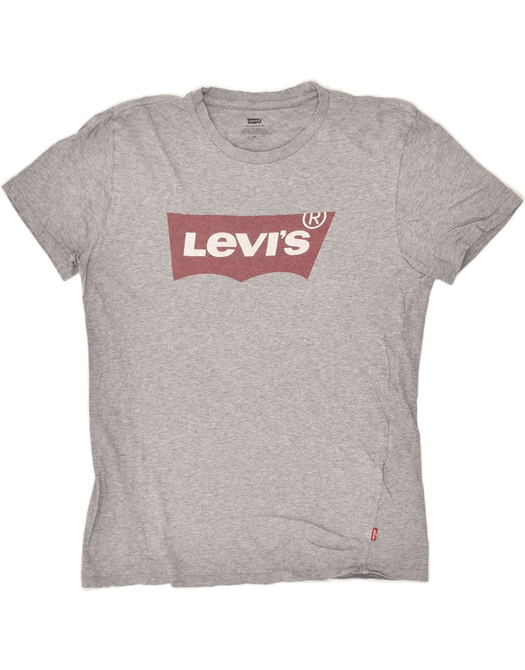 LEVI'S Mens Graphic T-Shirt Top Medium Grey Cotton | Vintage Levi's | Thrift | Second-Hand Levi's | Used Clothing | Messina Hembry 