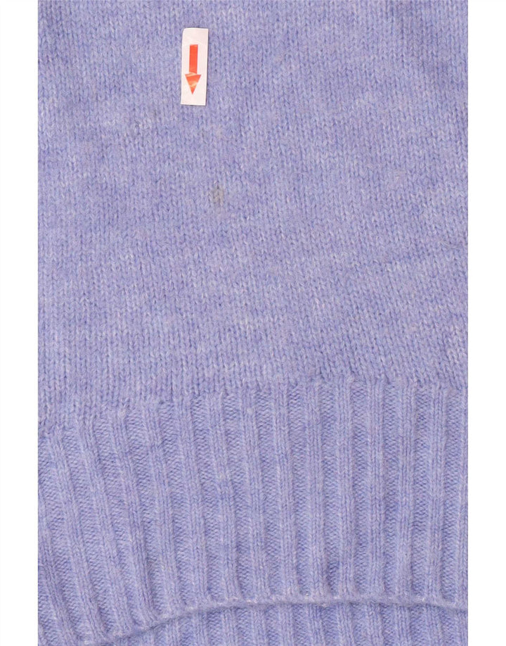 Pulover supradimensionat pentru femei Massimo Dutti, cu gâtul turn, UK 10 Small Blue