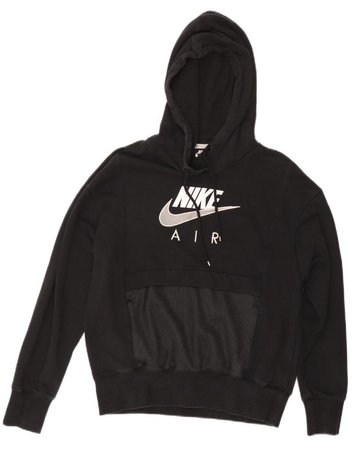 Pulover NIKE Air Oversized Graphic Hoodie pentru femei UK 6 XS Bumbac negru