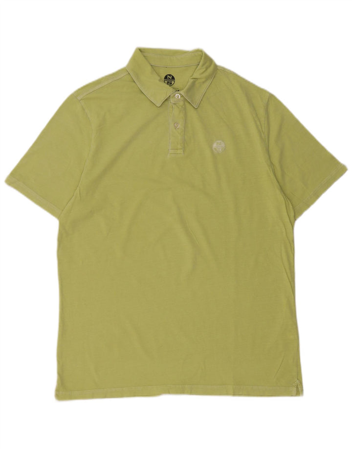 Tricou polo pentru bărbați North Sails, bumbac verde mic