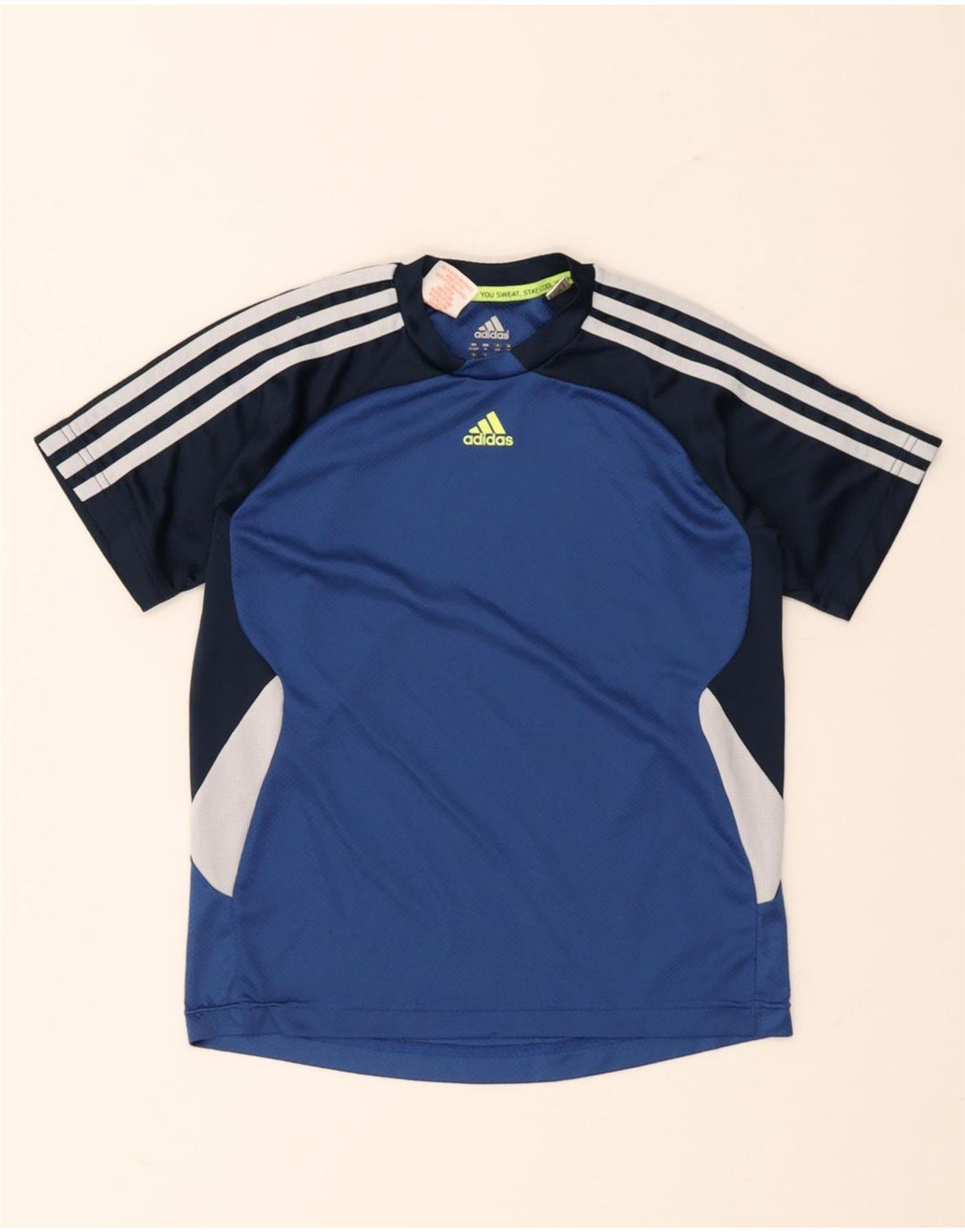 Tricou pentru băieți Adidas Top 11-12 ani, albastru, poliester