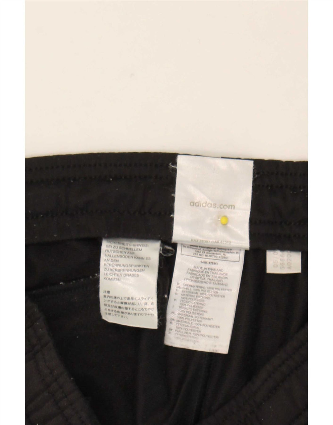 Pantaloni de trening Adidas pentru bărbați, poliester negru mic
