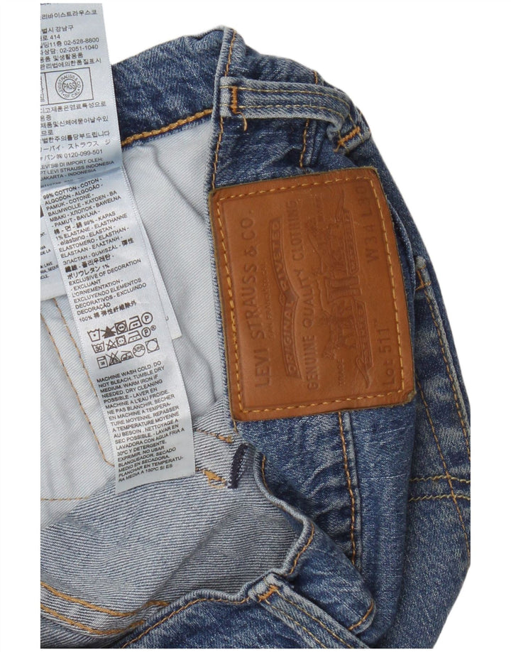 Blugi Levi's 511 Slim pentru bărbați W34 L30 Bumbac albastru