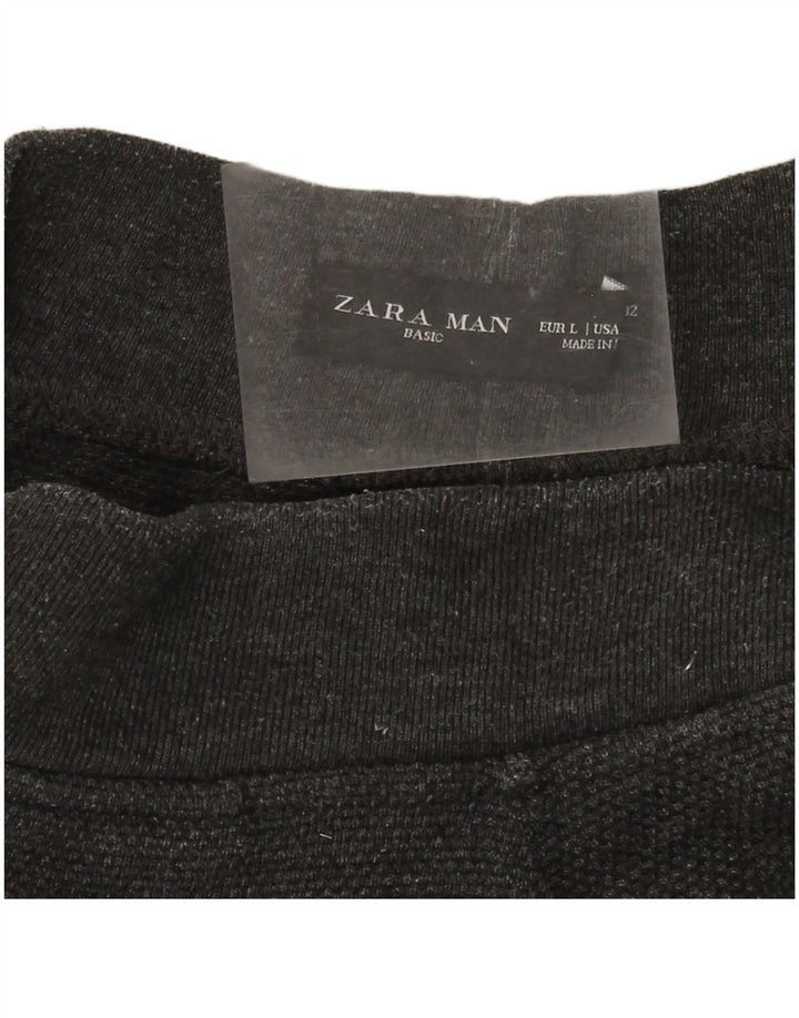 Pantaloni de trening Zara Barbati Joggeri Mari Gri