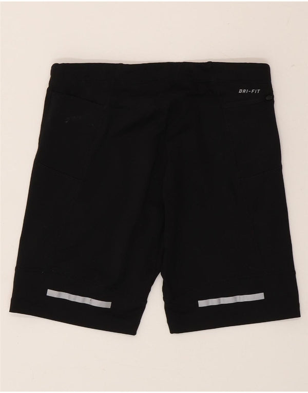Pantaloni scurți sport Nike Dri Fit pentru femei UK 12 Medium Black Colorblock Poliester