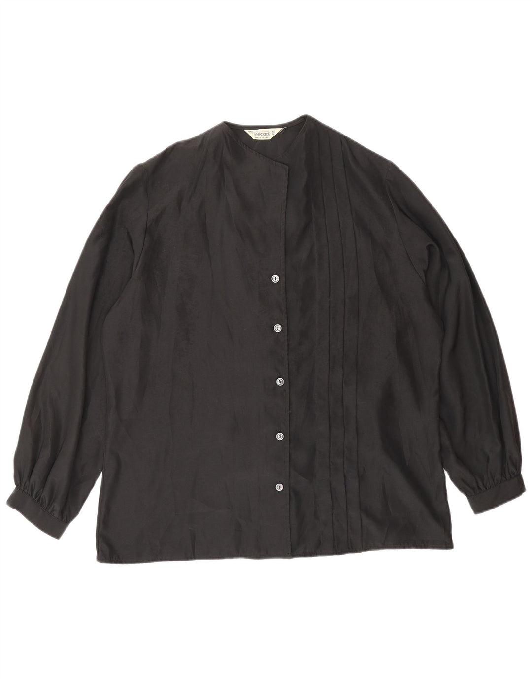 Bluză cămașă pentru femei VINTAGE IT 46 Poliester negru mare