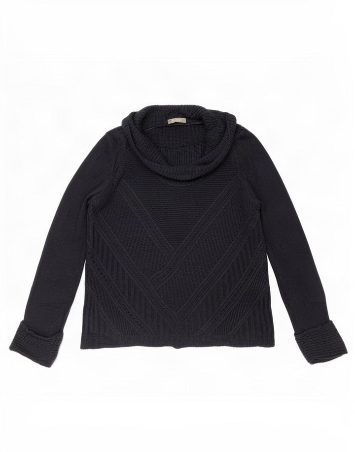 Pulover pentru femei Oasis cu gât rulat UK 14 Medium Bleumarin Poliacrilic