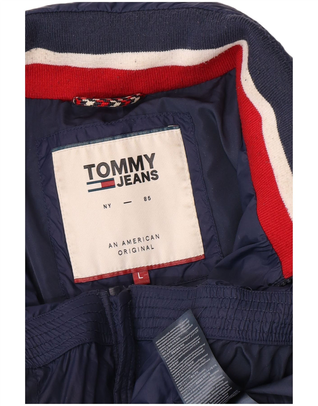 Jachetă căptușită pentru bărbați Tommy Hilfiger UK 40 mare poliamidă bleumarin