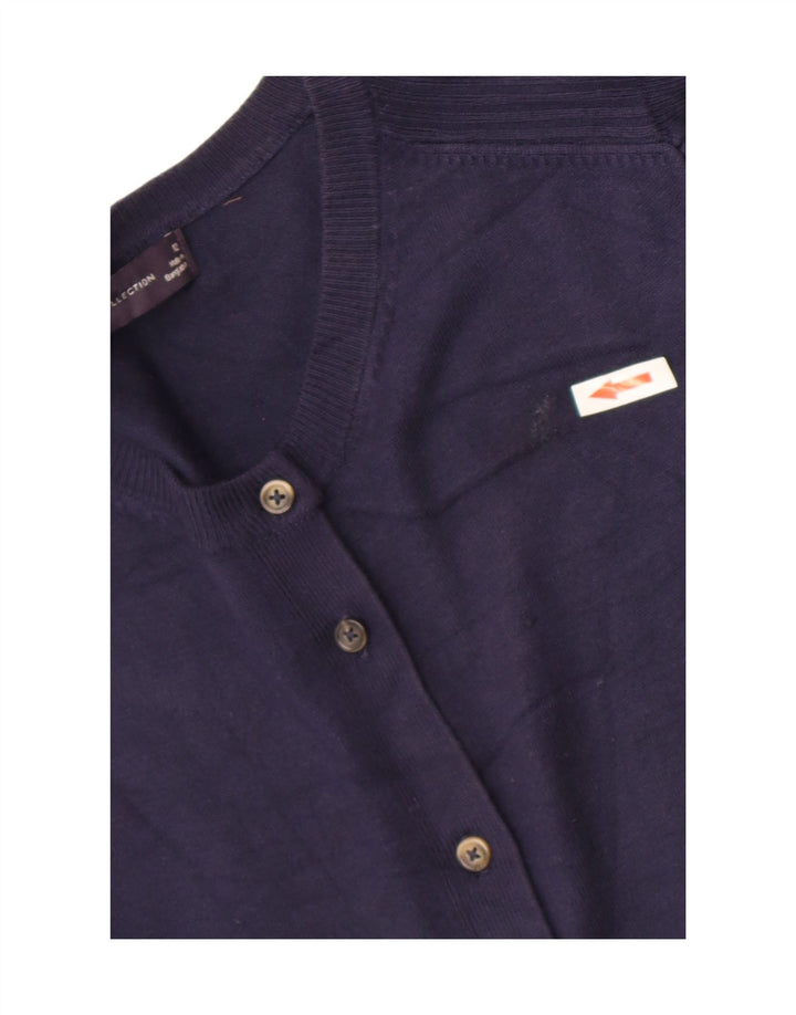 Pulover cardigan pentru femei Marks & Spencer UK 12 Medium Bleumarin Viscoză
