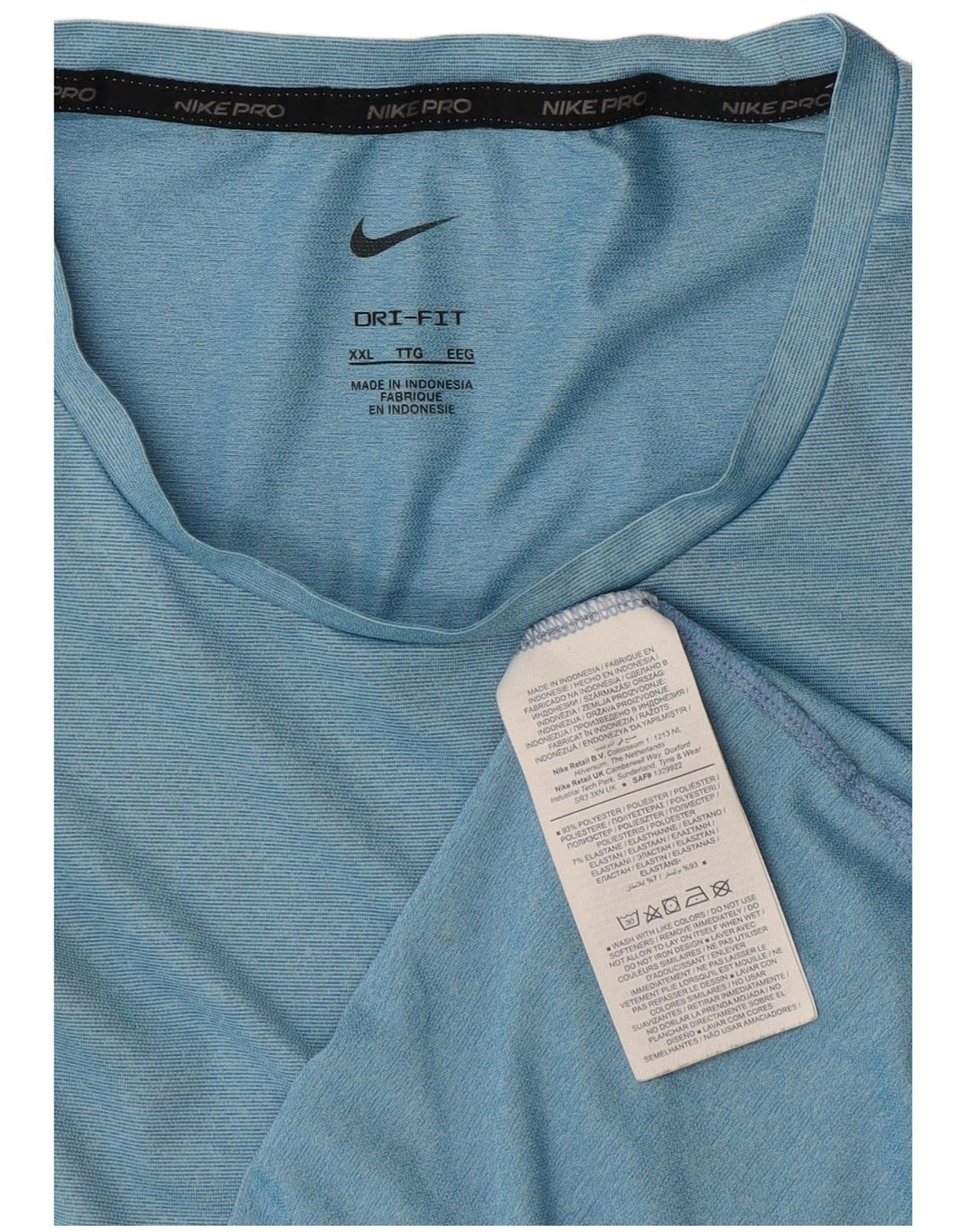 Tricou pentru bărbați Nike Dri Fit Top 2XL, poliester albastru
