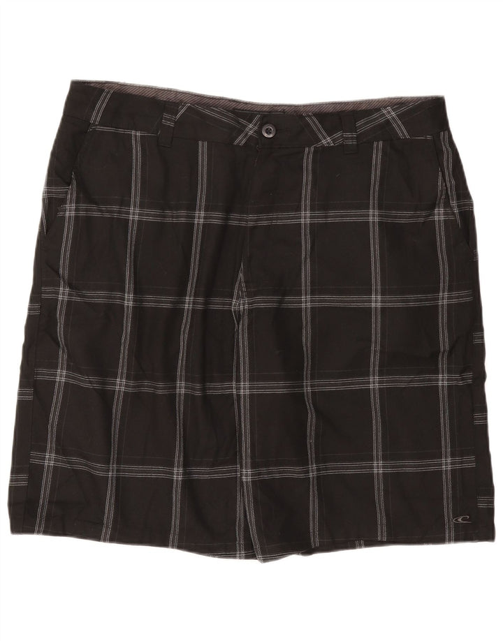 Pantaloni scurți chino pentru bărbați O'Neill W38 XL, poliester cu check negru