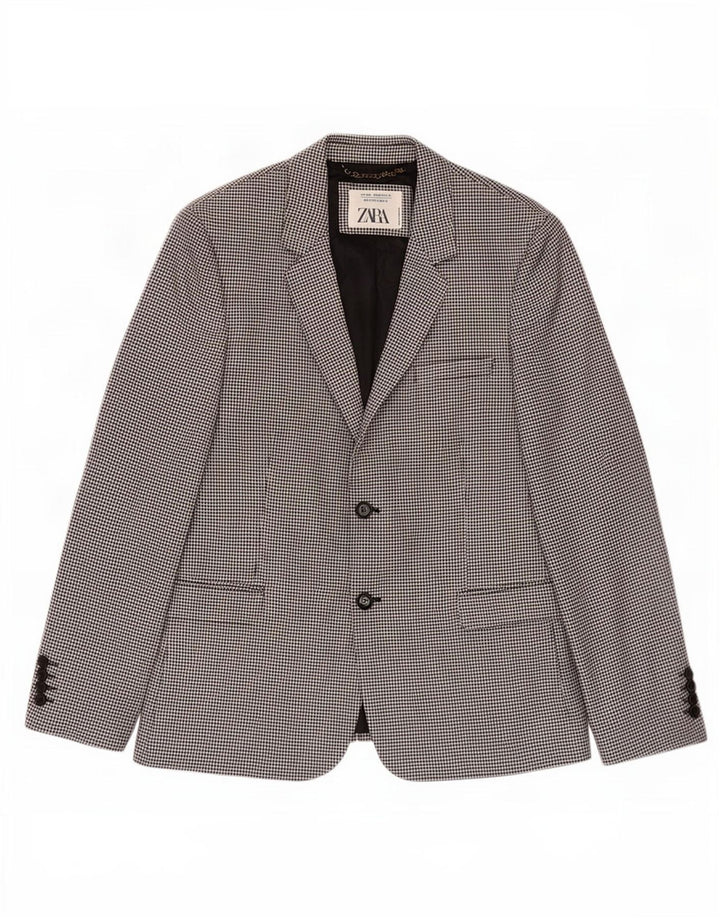 Blazer pentru bărbați Zara, cu 2 nasturi, EU 52, mare, negru