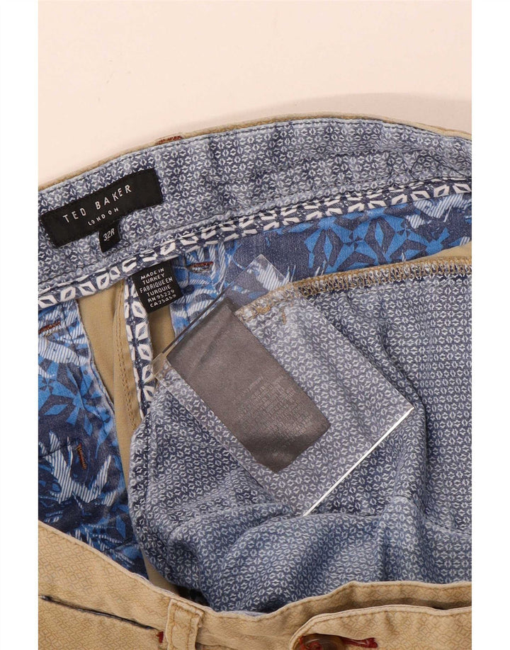 Pantaloni scurți chino pentru bărbați Ted Baker W32, bumbac mediu bej