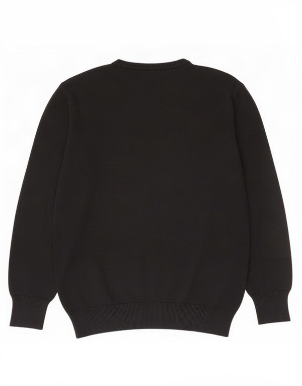 Pulover Dockers pentru bărbați cu gâtul turnat, bumbac negru 2XL