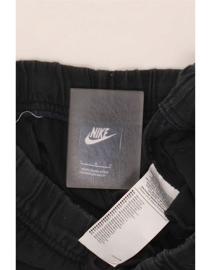 Pantaloni scurți sport Nike pentru femei, mari, negru, bumbac