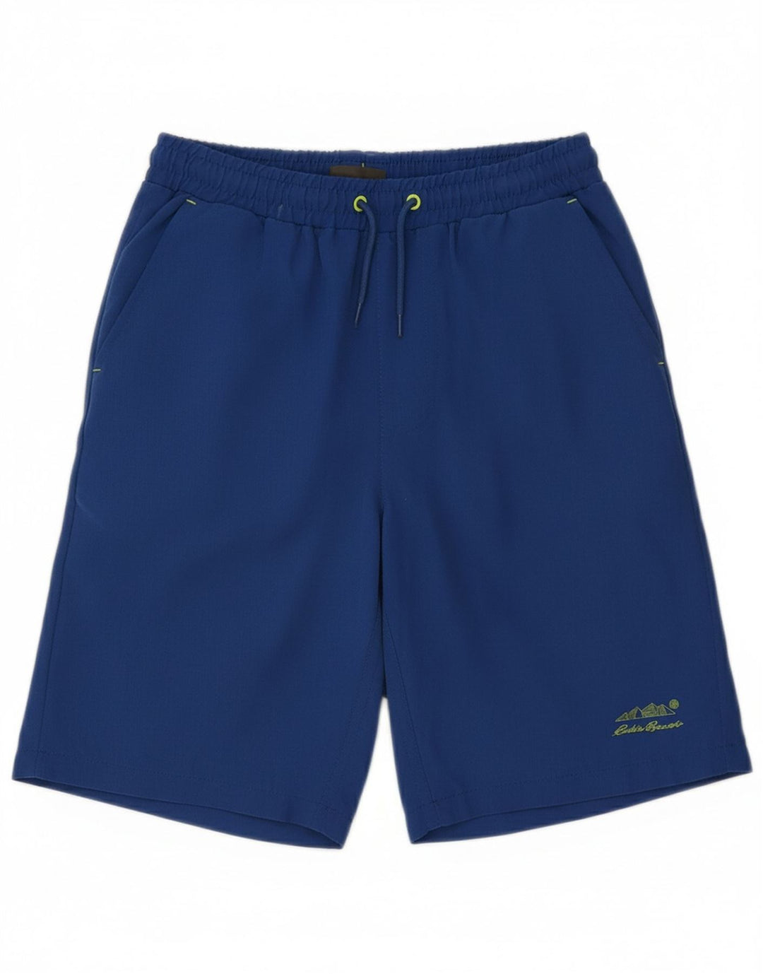 EDDIE BAUER Boys Sport Shorts 10-11 Years Medium Blue Polyester