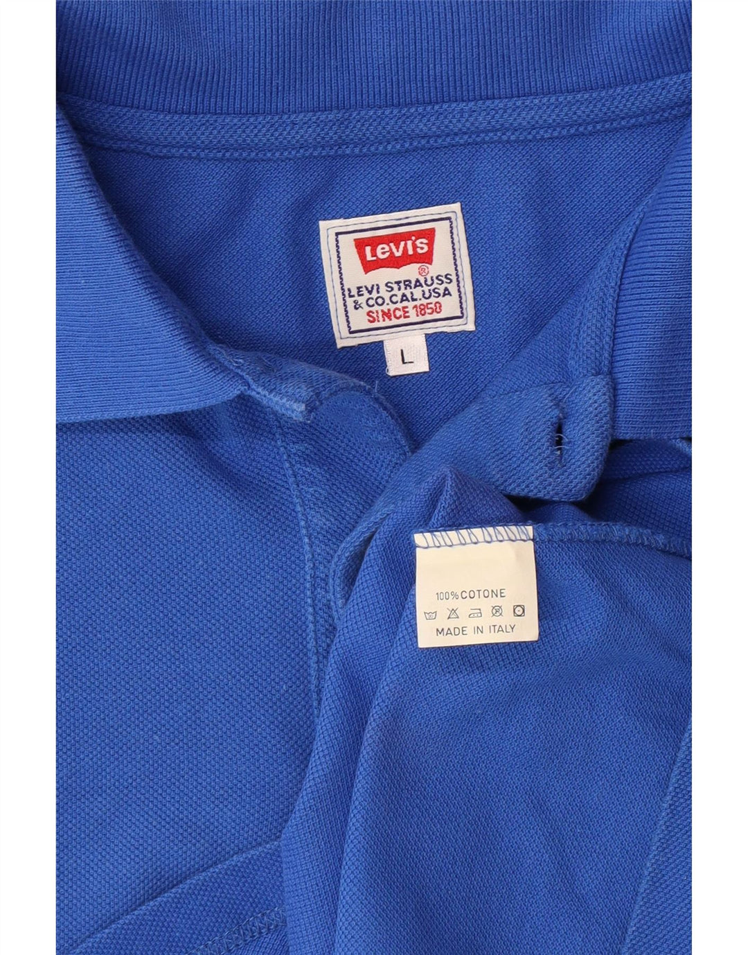 Tricou polo pentru bărbați LEVI'S, mare, albastru, bumbac