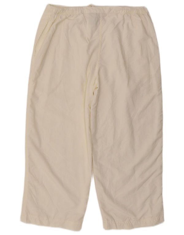 Pantaloni Capri drepti pentru femei L.L.Bean Mici W27 L22 Nylon alb