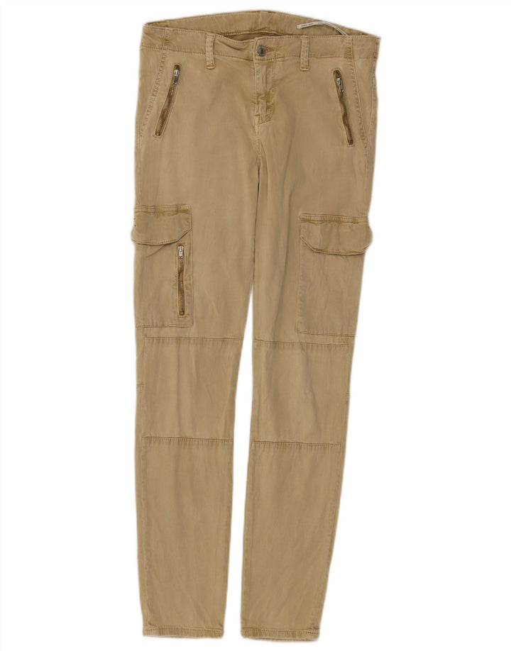 Pantaloni cargo slim pentru femei Zara EU 38 Mici L28 L28 Bej