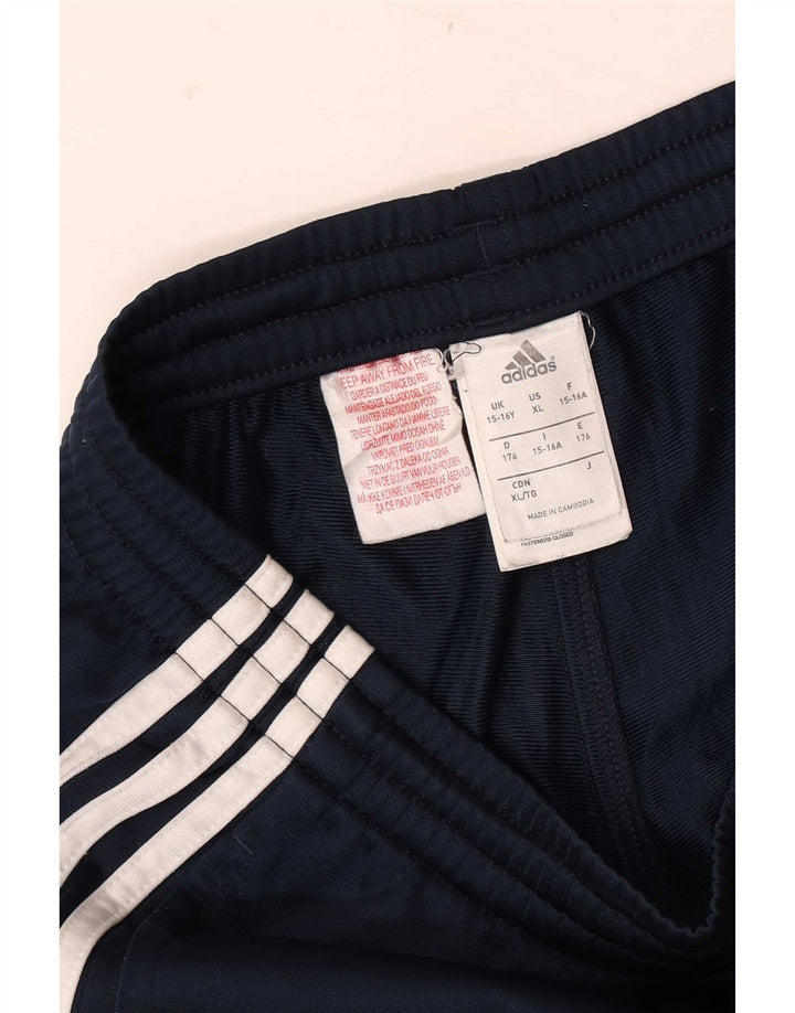 Pantaloni de trening Adidas pentru băieți 15-16 ani poliester bleumarin